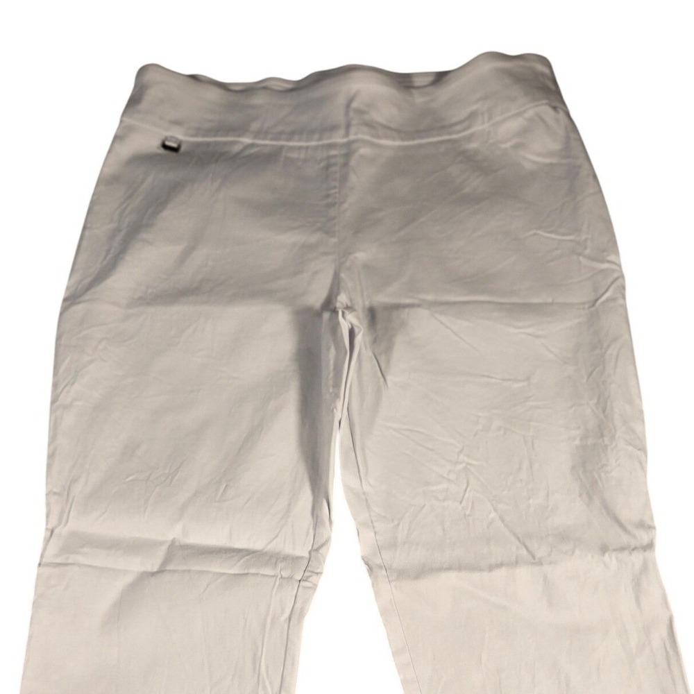 Counterparts White Pull On Straight Leg Stretch Pants 1094926HA Womens 14